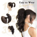 Cozi de Volum Ondulate Blond Deschis
